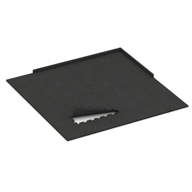 Typische Verlegung oder Einbausituation für den Artikel 3324 von WARCO - Spiel-Bodenbelag, Farbton Anthrazit in der Abmessung 100 x 100 x 3 cm | 1,00 m².