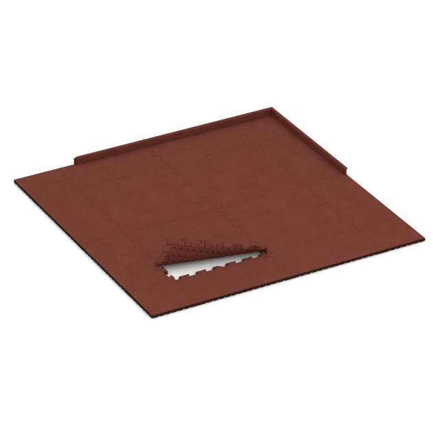 La situation d'installation typique du produit 3355 de WARCO - Dalle polyvalente pour chiens, en couleur Rouge brique dans les dimensions 100 x 100 x 3 cm | 1,00 m².