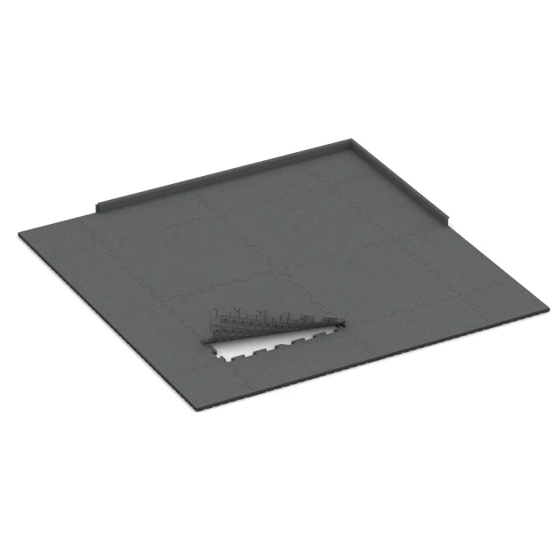 Typische Verlegung oder Einbausituation für den Artikel 3357 von WARCO - Hunde-Bodenplatte, Farbton Schiefergrau in der Abmessung 100 x 100 x 3 cm | 1,00 m².