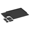 La situation d'installation typique du produit 4085 de WARCO - Tapis pour paddock, en couleur Anthracite dans les dimensions 500 x 500 x 50 mm.