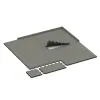 Typische Verlegung oder Einbausituation für den Artikel 5100 von WARCO - Piastra perimetrale, Farbton Granito classico in der Abmessung 1000 x 485 x 40 mm.