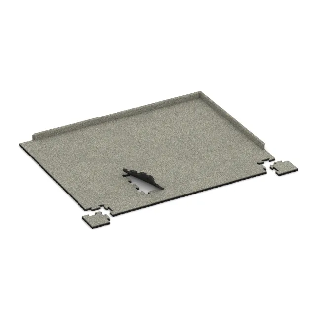 Typische Verlegung oder Einbausituation für den Artikel 4871 von WARCO - Piastra d’angolo, Farbton Granito chiaro in der Abmessung 235 x 235 x 30 mm.