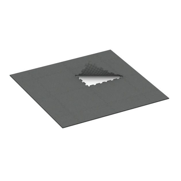 Typische Verlegung oder Einbausituation für den Artikel 0367 von WARCO - Treppenbelag, Farbton Schiefergrau in der Abmessung 100 x 100 x 1,8 cm | 1,00 m².