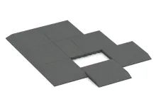 Dalle latérale (un côté biseauté)