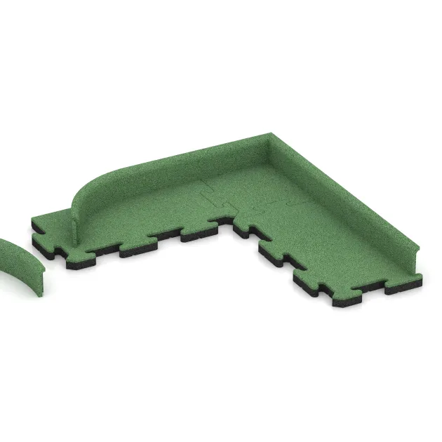 La situation d'installation typique du produit 4295 de WARCO - Plinthe, en couleur Vert pâle dans les dimensions 750 x 80 x 20 mm.