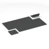 Typische Verlegung oder Einbausituation für den Artikel 6455 von WARCO - Fitnessboden Kompakt, Farbton Anthrazit in der Abmessung 50 × 50 × 0,8 cm.