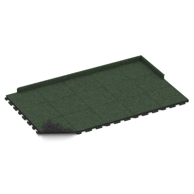 Typische Verlegung oder Einbausituation für den Artikel 1300 von WARCO - Gehwegplatte Classic, Farbton Englischer Rasen in der Abmessung 500 x 500 x 40 mm.