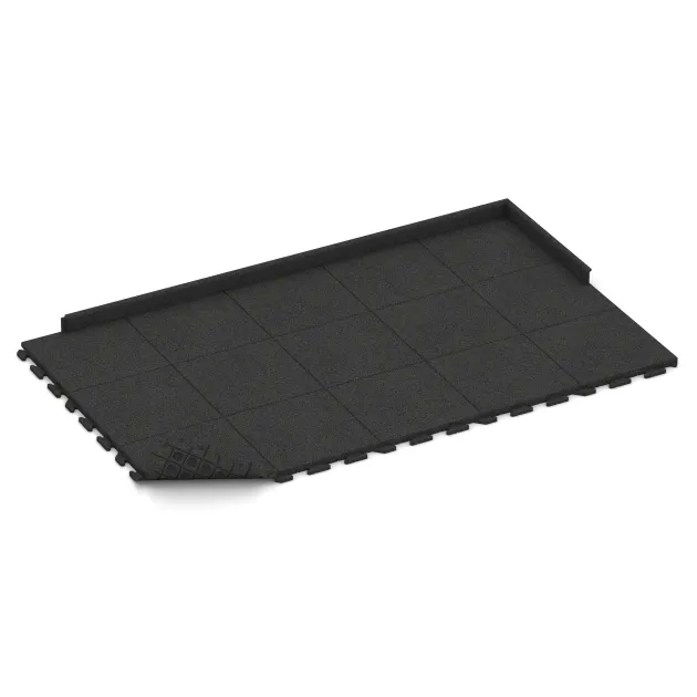 Typische Verlegung oder Einbausituation für den Artikel 1386 von WARCO - Piastrelle per esterni Classic, Farbton Antracite in der Abmessung 500 x 500 x 40 mm.