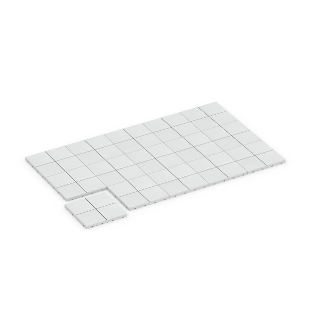 Typische Verlegung oder Einbausituation für den Artikel 6353 von WARCO - Mosaico – Piastrella a incastro, Farbton Gesso in der Abmessung 30 x 30 x 2 cm.