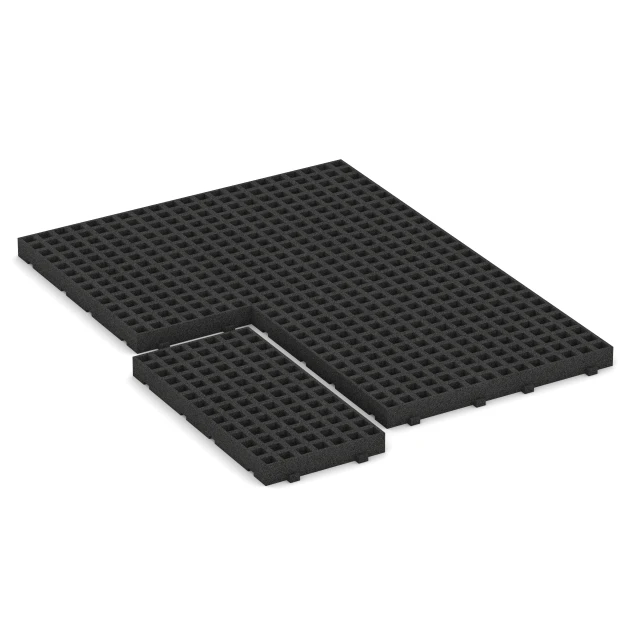 La situation d'installation typique du produit 6115 de WARCO - Dalle de gazon, en couleur Anthracite dans les dimensions 100 × 50 × 8 cm.