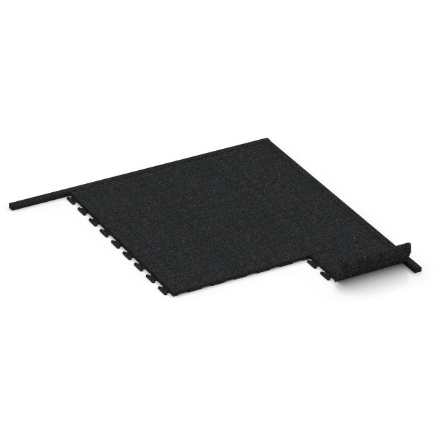 Typische Verlegung oder Einbausituation für den Artikel 3784 von WARCO - Gummi-Tiefbord, Farbton Anthrazit in der Abmessung 100 x 5 x 25 cm.