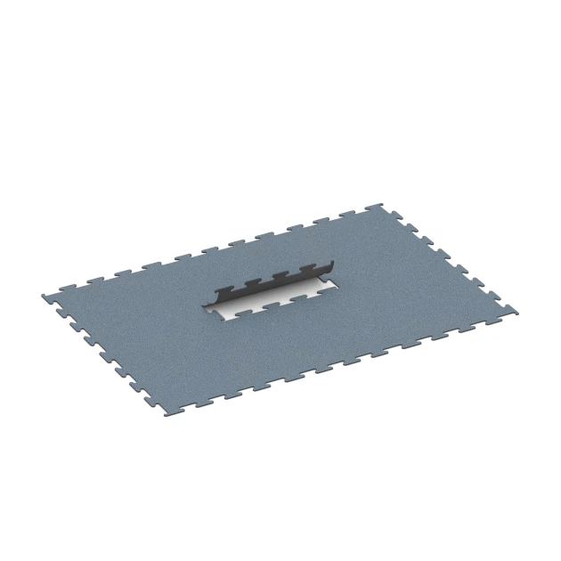 Typische Verlegung oder Einbausituation für den Artikel 6158 von WARCO - Fitness Performance Elite Trainingsboden, Farbton Altsilber in der Abmessung 100 x 100 x 1 cm | 1,00 m².