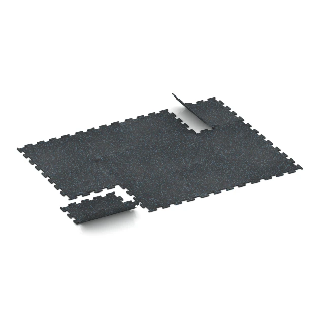 Typische Verlegung oder Einbausituation für den Artikel 3766 von WARCO - Fitness Performance Elite Pavimento Sportivo, Farbton Azzurro leggermente punteggiato in der Abmessung 50 x 50 x 1 cm | 0,25 m².