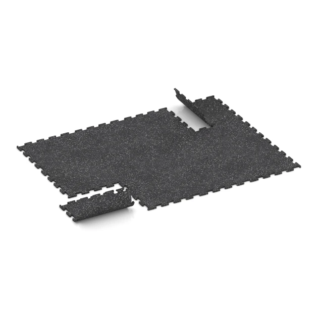 Typische Verlegung oder Einbausituation für den Artikel 3780 von WARCO - Pavimentazione Fitness Performance Elite, Farbton Grigio leggermente punteggiato in der Abmessung 50 x 50 x 1,5 cm | 0,25 m².