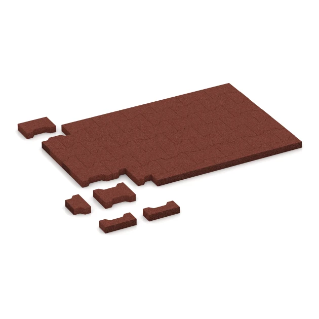 Typische Verlegung oder Einbausituation für den Artikel 4460 von WARCO - Autobloccanti, Farbton Rosso mattone in der Abmessung 20 × 16,5 × 4,3 cm | 0,0278 m².