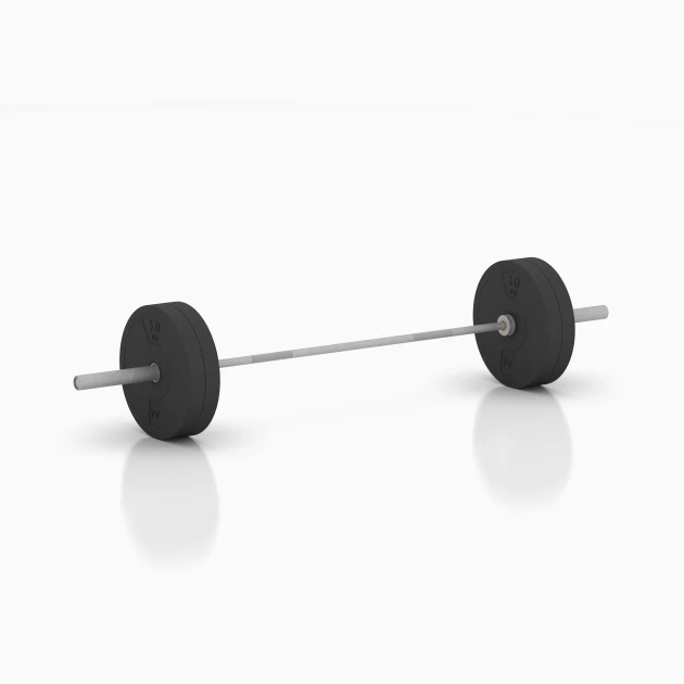 Typische Verlegung oder Einbausituation für den Artikel 6085 von WARCO - Bumper Plate – Hantelscheibe, Farbton Anthrazit in der Abmessung 10 kg | ø 45,4 x 5,85 cm.