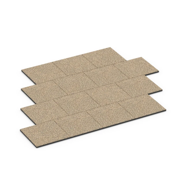Typische Verlegung oder Einbausituation für den Artikel 6360 von WARCO - Terrassenplatte Classic, Farbton Travertin in der Abmessung 50 x 50 x 3 cm.