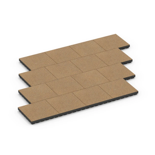 Typische Verlegung oder Einbausituation für den Artikel 6448 von WARCO - Fallschutzplatte – 210 cm, Farbton Rattan Lounge in der Abmessung 50 x 50 x 7 cm.