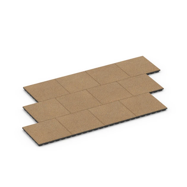 Typische Verlegung oder Einbausituation für den Artikel 6439 von WARCO - Fallschutzplatte – 160 cm, Farbton Rattan Lounge in der Abmessung 50 x 50 x 4,8 cm.