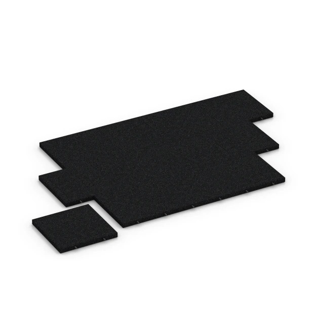 La situation d'installation typique du produit 6171 de WARCO - Dalles amortissantes, en couleur Anthracite dans les dimensions 50 x 50 x 4,5 cm.