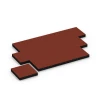 Typische Verlegung oder Einbausituation für den Artikel 6205 von WARCO - Fallschutzplatten, Farbton Ziegelrot in der Abmessung 50 x 50 x 8 cm.