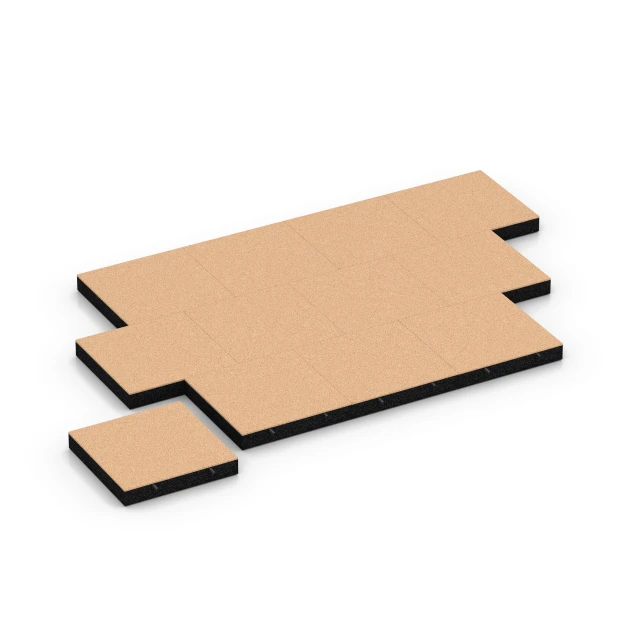 Typische Verlegung oder Einbausituation für den Artikel 6234 von WARCO - Piastrelle antitrauma, Farbton Beige sabbia in der Abmessung 50 x 50 x 8 cm.