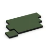 Typische Verlegung oder Einbausituation für den Artikel 6211 von WARCO - Piastrelle antitrauma, Farbton Verde erba in der Abmessung 50 x 50 x 11 cm.