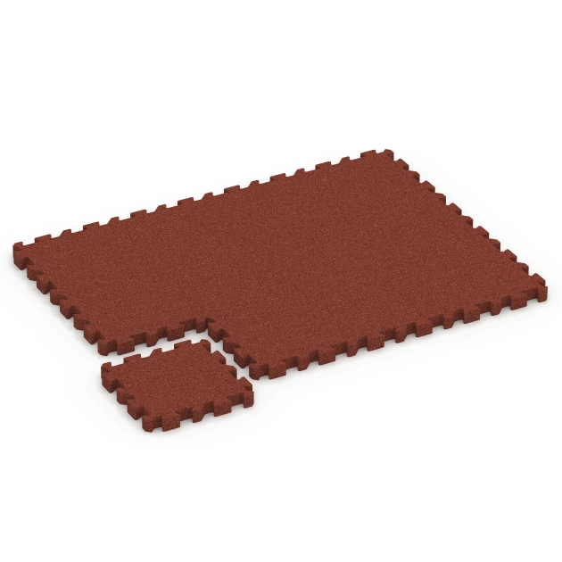 La situation d'installation typique du produit 6406 de WARCO - Dalle amortissante – 220 cm, en couleur Rouge brique dans les dimensions 50 x 50 x 6 cm | 0,25 m².