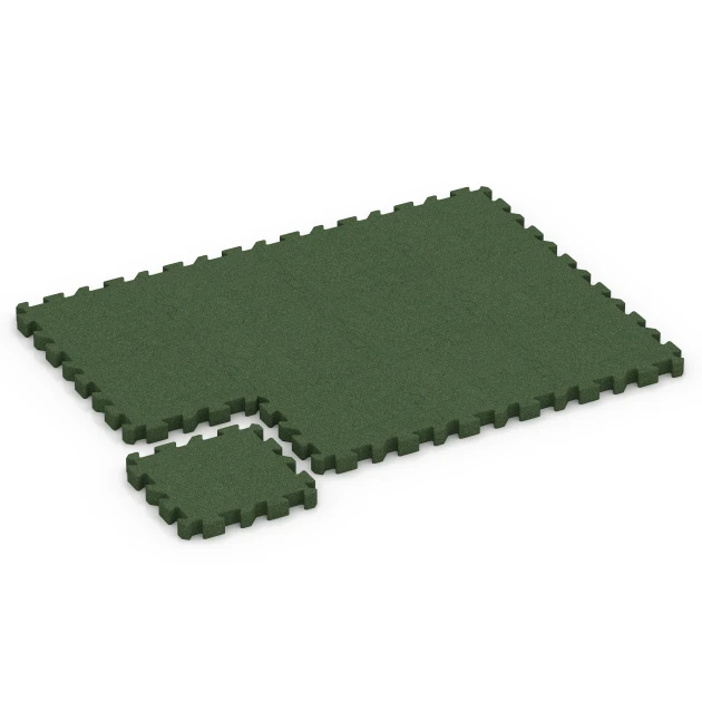 Typische Verlegung oder Einbausituation für den Artikel 6311 von WARCO - Fallschutz-Puzzlematte, Farbton Grasgrün in der Abmessung 50 x 50 x 6 cm | 0,25 m².