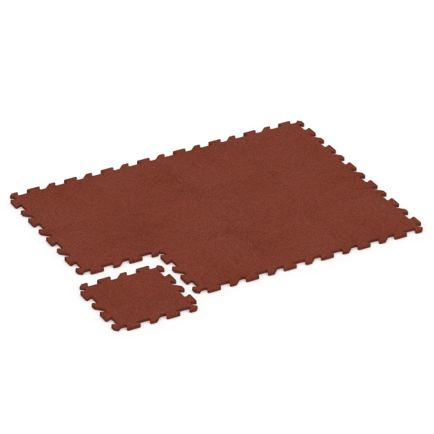 Typische Verlegung oder Einbausituation für den Artikel 6984 von WARCO - Piastrella per palestra, Farbton Rosso mattone in der Abmessung 50 x 50 x 2 cm | 0,25 m².
