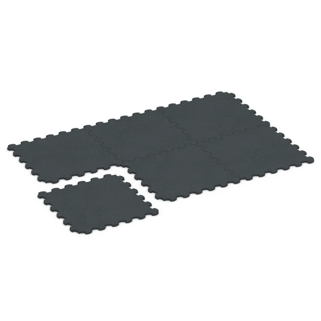 La situation d'installation typique du produit 6323 de WARCO - Tapis de protection de sol fitness, en couleur Anthracite dans les dimensions 102,5 x 102,5 x 2,5 cm | 1,05 m².