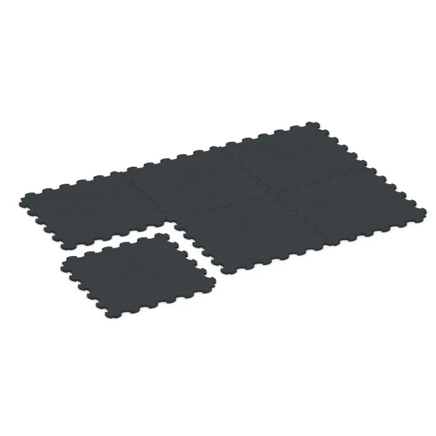 Typische Verlegung oder Einbausituation für den Artikel 6377 von WARCO - Fitness-Bodenschutzmatte, Farbton Anthrazit in der Abmessung 102,5 x 102,5 x 2 cm | 1,05 m².