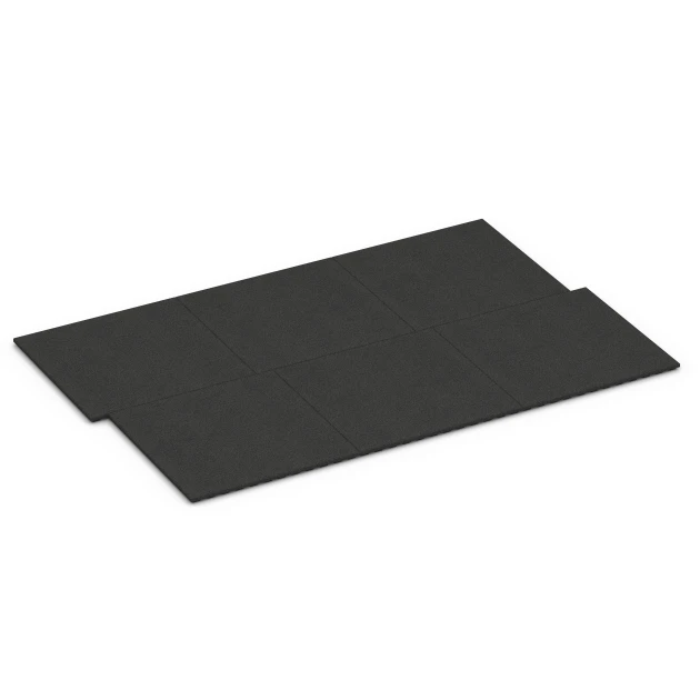 Typische Verlegung oder Einbausituation für den Artikel 6383 von WARCO - Stallmatte Komfort, Farbton Anthrazit in der Abmessung 100 x 100 x 4 cm.
