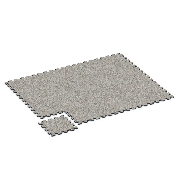 La situation d'installation typique du produit 6824 de WARCO - Fitness Active dalle, en couleur Granit gris dans les dimensions 44,6 x 44,6 x 1,8 cm.