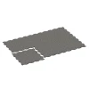 Typische Verlegung oder Einbausituation für den Artikel 6805 von WARCO - Hundesportboden, Farbton Dunkelgrauer Granit in der Abmessung 97,1 x 97,1 × 1,8 cm.