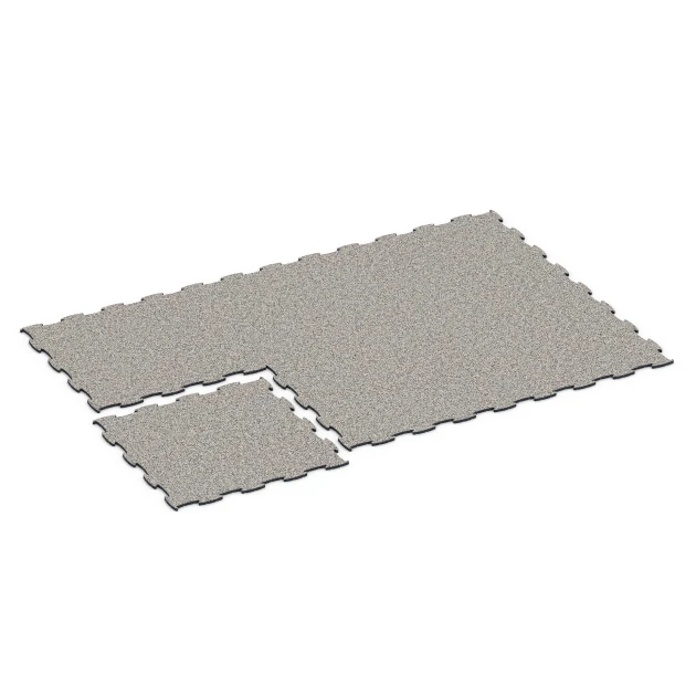 Typische Verlegung oder Einbausituation für den Artikel 6833 von WARCO - Fitness Active pavimento, Farbton Granito grigio in der Abmessung 97,1 x 97,1 × 1,8 cm.