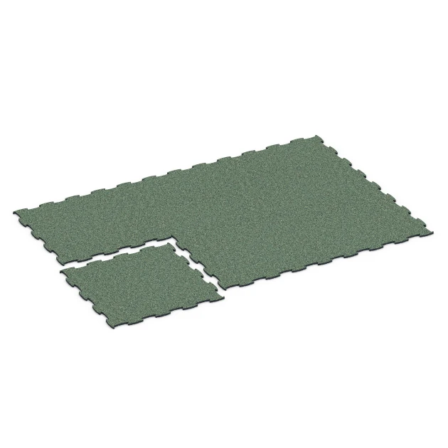 Typische Verlegung oder Einbausituation für den Artikel 6807 von WARCO - Hundesportboden, Farbton Englischer Rasen in der Abmessung 97,1 x 97,1 × 1,8 cm.