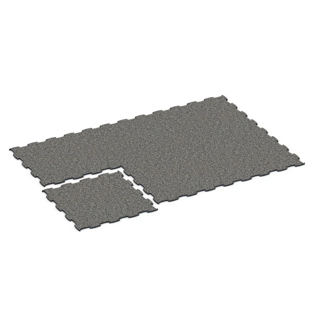 Typische Verlegung oder Einbausituation für den Artikel 6868 von WARCO - Fitness Max Floor System, Farbton Granito grigio scuro in der Abmessung 97,1 x 97,1 × 1,8 cm.