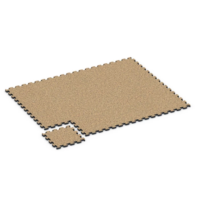 Typische Verlegung oder Einbausituation für den Artikel 6939 von WARCO - Pavimentazione antitrauma puzzle, Farbton Rattan in der Abmessung 44,6 x 44,6 × 2,8 cm.