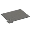 La situation d'installation typique du produit 6940 de WARCO - Dalle de terrasse, en couleur Granit gris foncé dans les dimensions 44,6 x 44,6 × 2,8 cm.