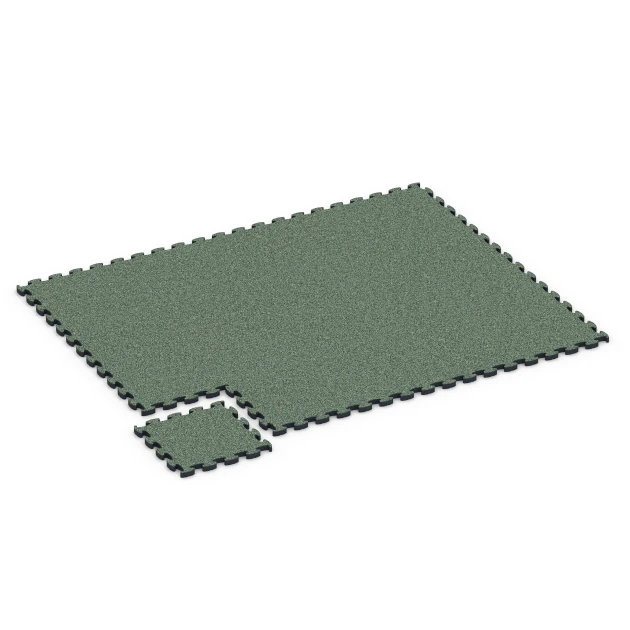 Typische Verlegung oder Einbausituation für den Artikel 6879 von WARCO - Fitness Max Floor System, Farbton Prato inglese in der Abmessung 44,6 x 44,6 × 2,8 cm.