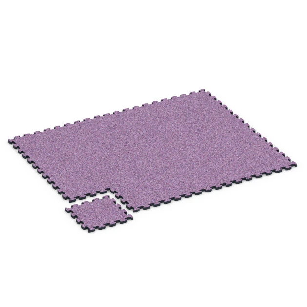 Typische Verlegung oder Einbausituation für den Artikel 6882 von WARCO - Fitness Max Floor System, Farbton Lavendel in der Abmessung 44,6 x 44,6 × 2,8 cm.
