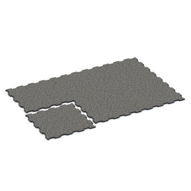 La situation d'installation typique du produit 6850 de WARCO - Fitness Active dalle, en couleur Granit gris foncé dans les dimensions 97,1 x 97,1 x 2,8 cm.