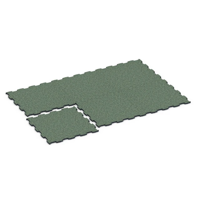 La situation d'installation typique du produit 6852 de WARCO - Fitness Active dalle, en couleur Gazon anglais dans les dimensions 97,1 x 97,1 x 2,8 cm.