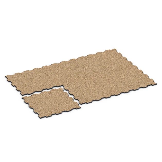Typische Verlegung oder Einbausituation für den Artikel 6853 von WARCO - Fitness Active Floor System, Farbton Terra Cotta in der Abmessung 97,1 x 97,1 x 2,8 cm.