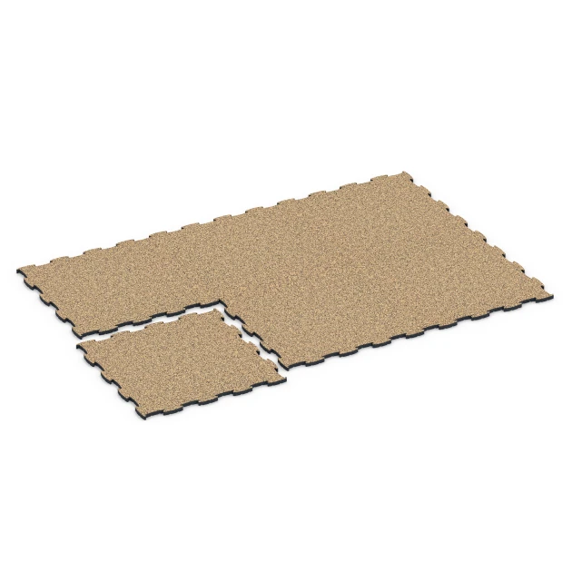 La situation d'installation typique du produit 6858 de WARCO - Fitness Active dalle, en couleur Rattan dans les dimensions 97,1 x 97,1 x 2,8 cm.