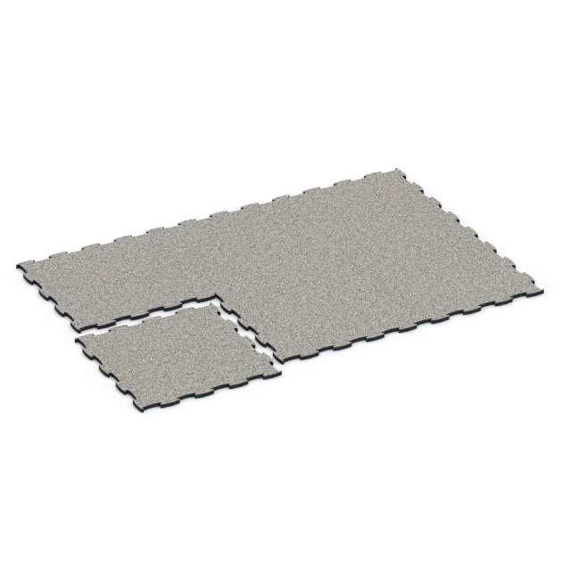 Typische Verlegung oder Einbausituation für den Artikel 6887 von WARCO - Fitness Max Floor System, Farbton Grauer Granit in der Abmessung 97,1 x 97,1 x 2,8 cm.
