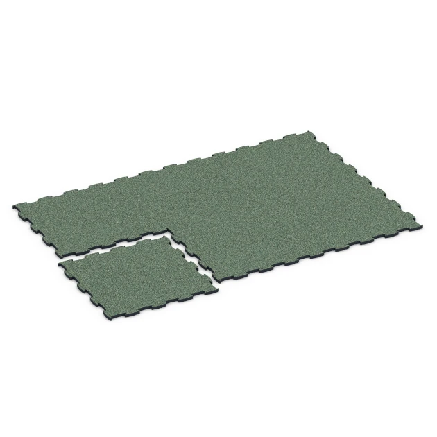 Typische Verlegung oder Einbausituation für den Artikel 6888 von WARCO - Fitness Max Floor System, Farbton Englischer Rasen in der Abmessung 97,1 x 97,1 x 2,8 cm.
