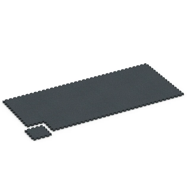 Typische Verlegung oder Einbausituation für den Artikel 6965 von WARCO - Fitness Premium pavimento tecnico, Farbton Antracite in der Abmessung 28,9 x 28,9 x 2,8 cm.