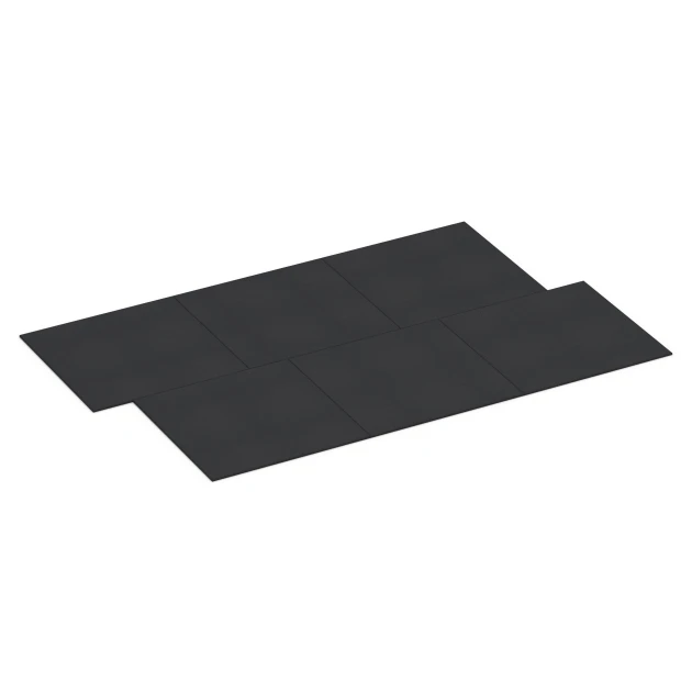 La situation d'installation typique du produit 7073 de WARCO - Fitness Performance Basic revêtement sportif, en couleur Anthracite dans les dimensions 100 x 100 x 1,5 cm | 1,00 m².